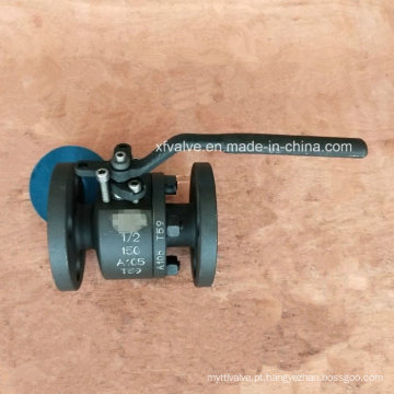ANSI 150lb forjou a válvula de bola da extremidade da conexão da flange do aço A105